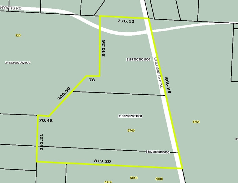5700 Columbus Pike, Delaware, OH for sale - Plat Map - Image 3 of 7