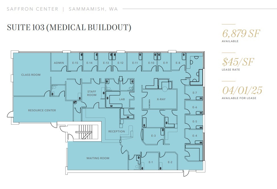 22820-22850 NE 8th St, Sammamish, WA for lease Floor Plan- Image 1 of 1