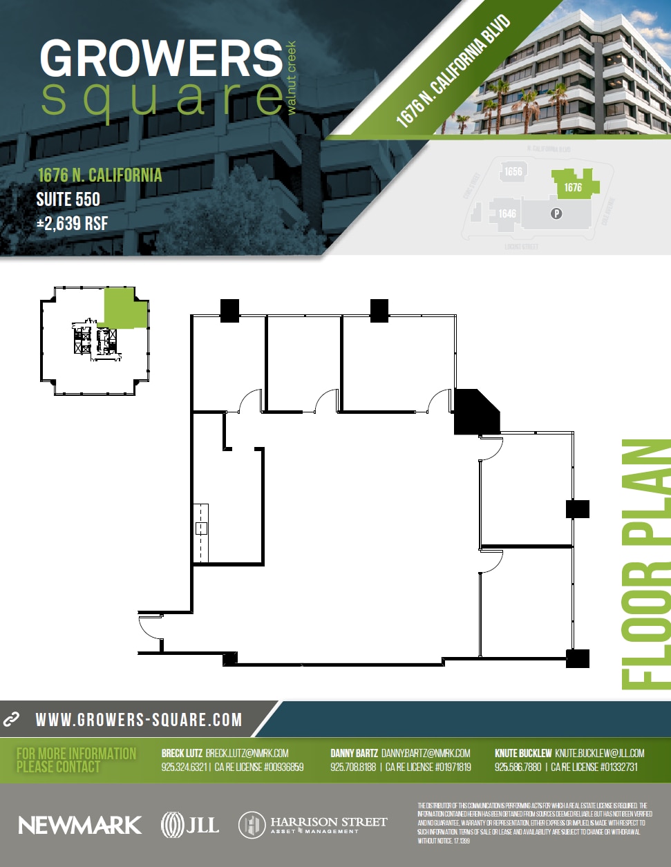 1676 N California Blvd, Walnut Creek, CA for lease Floor Plan- Image 1 of 1