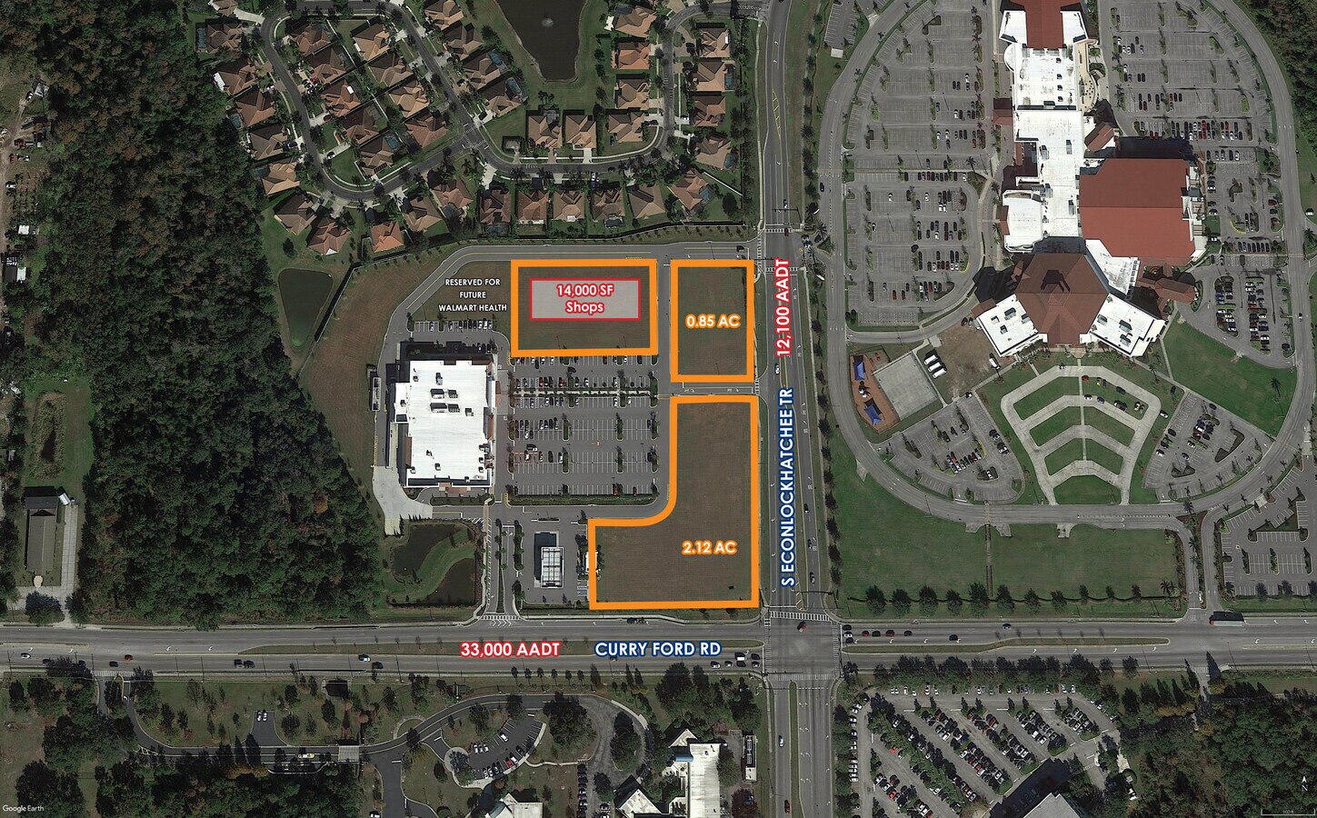 NWC Curry Ford Rd & Econlockatchee Trl, Orlando, FL 32825 Retail for