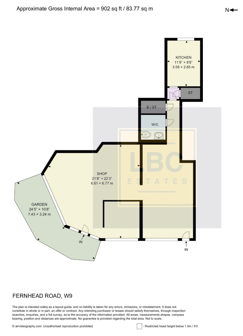 71-73 Fernhead Rd, London for lease Floor Plan- Image 1 of 1