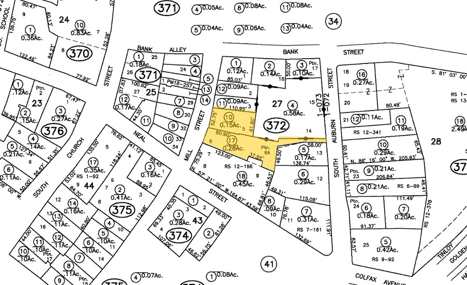 153-161 Mill St, Grass Valley, CA for lease - Plat Map - Image 2 of 14