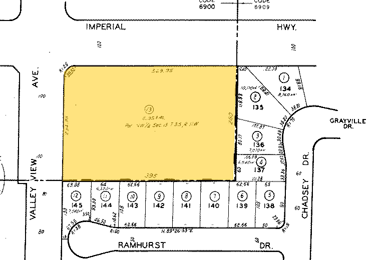 14210 Imperial Hwy, La Mirada, CA for lease - Plat Map - Image 2 of 3