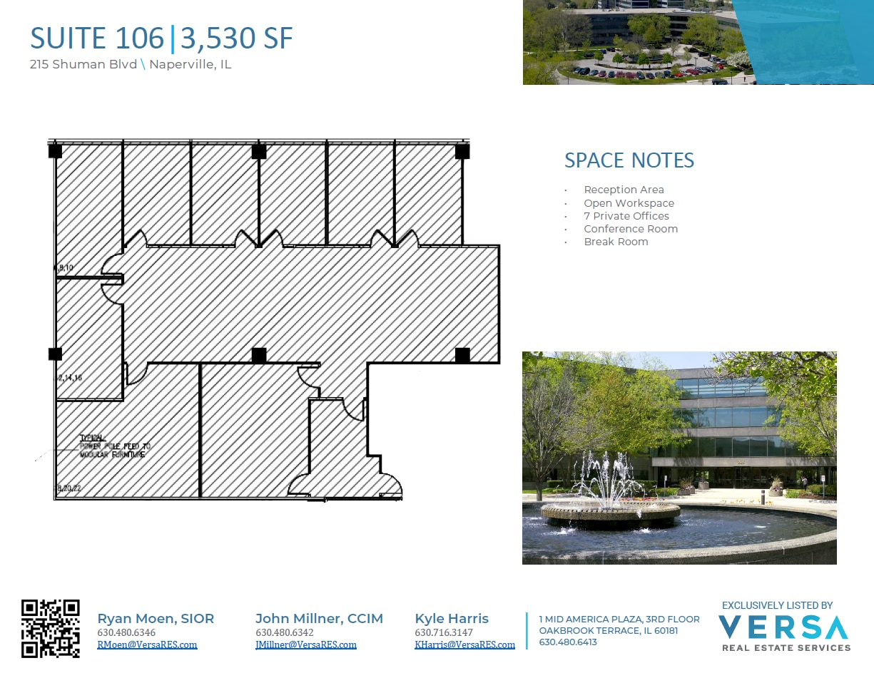 215 Shuman Blvd, Naperville, IL for lease Floor Plan- Image 1 of 1