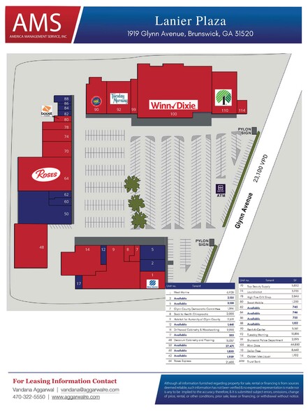 1919-1945 Glynn Ave, Brunswick, GA for lease - Site Plan - Image 2 of 19