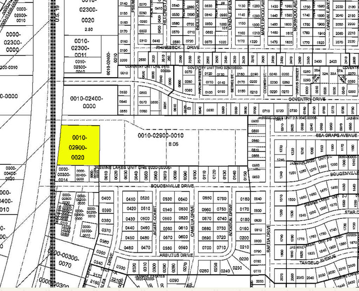 10704 US Highway 19, Port Richey, FL for sale - Plat Map - Image 1 of 1