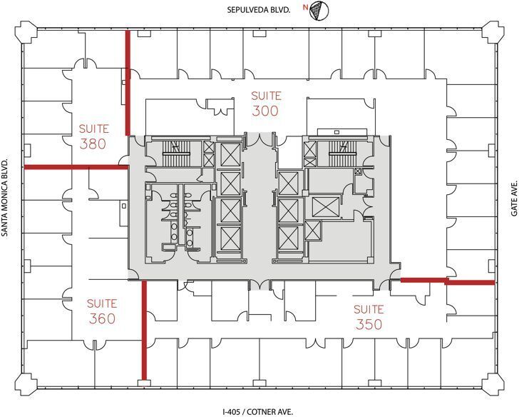 11100 Santa Monica Blvd, Los Angeles, CA for lease Floor Plan- Image 1 of 1