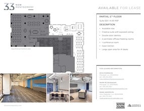 33 New Montgomery St, San Francisco, CA for lease Floor Plan- Image 1 of 6