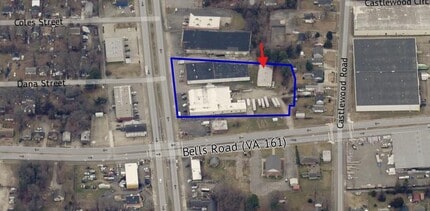 3820-B Richmond Hwy, Richmond, VA - AERIAL map view