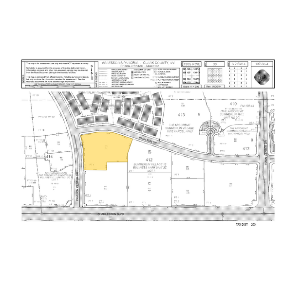 900 S Pavilion Center Dr, Las Vegas, NV for lease - Plat Map - Image 2 of 8
