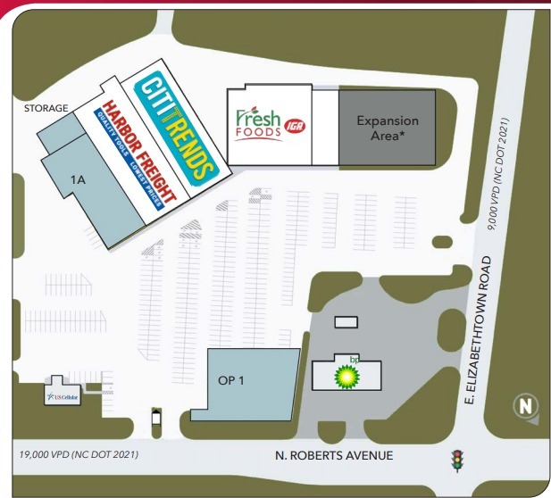 1731-1785 N Roberts Ave, Lumberton, NC for lease Site Plan- Image 1 of 1