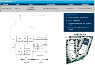 8291 Aero Pl, San Diego, CA for lease Floor Plan- Image 2 of 2