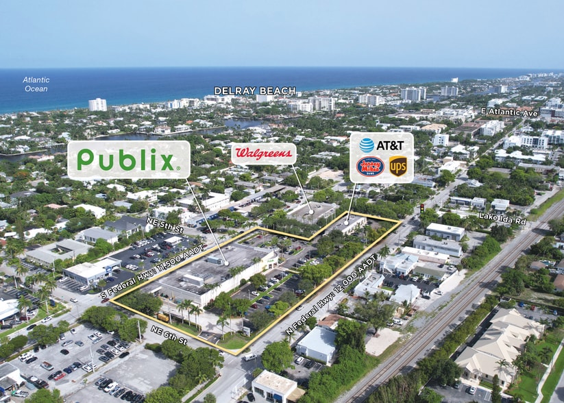 555 NE 5th Ave, Delray Beach, FL for lease - Aerial - Image 2 of 4
