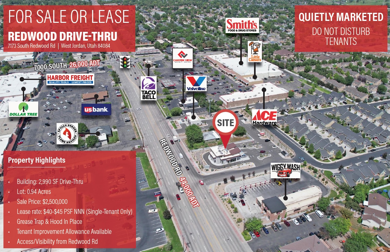 7173 S Redwood Rd, West Jordan, UT for lease Aerial- Image 1 of 1