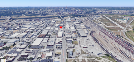 1321 Burlington St, North Kansas City, MO - aerial  map view