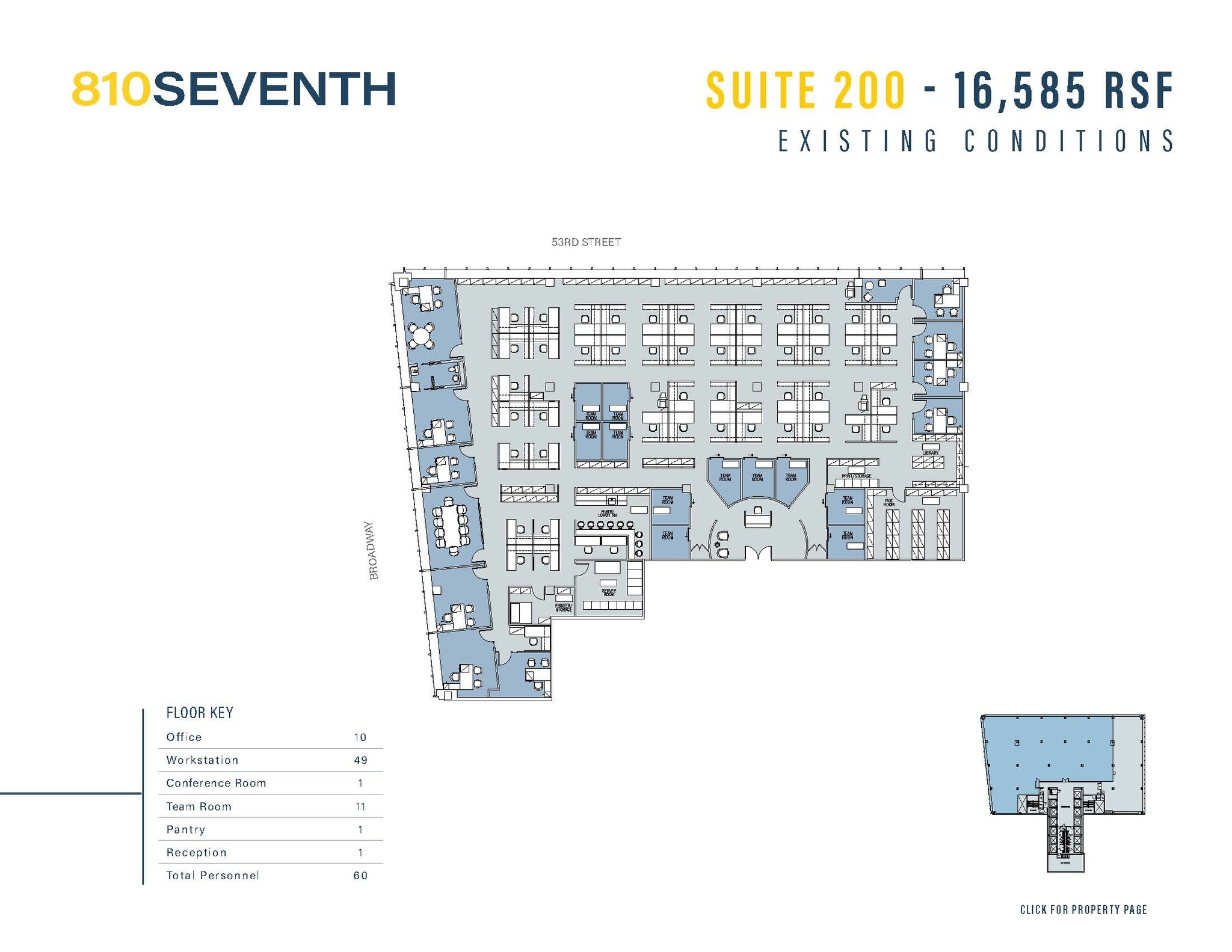 810 Seventh Ave, New York, NY for lease Floor Plan- Image 1 of 1