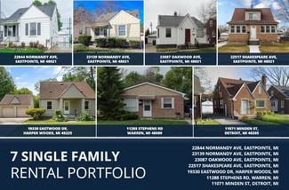More details for 7 Single Family Rental Portfolio – Multifamily for Sale, Eastpointe, MI
