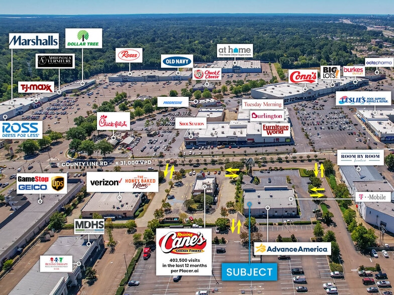 920 E County Line Rd, Ridgeland, MS for lease - Building Photo - Image 3 of 6