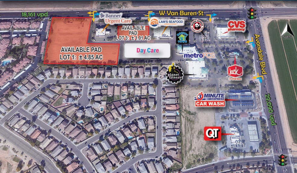SW Avondale & Van Buren St, Avondale, AZ 85323 Retail for Lease