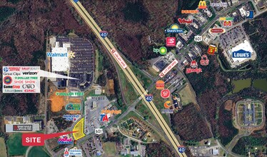 1720 US Highway 601 N, Mocksville, NC - AERIAL  map view
