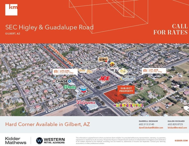 SEC Higley & Guadalupe Rd, Gilbert, AZ for sale - Building Photo - Image 1 of 1