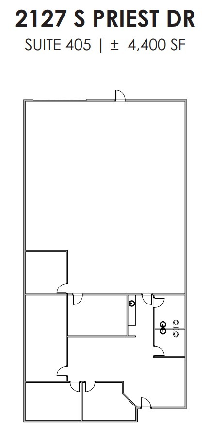 2121 S Priest Dr, Tempe, AZ for lease Floor Plan- Image 1 of 1