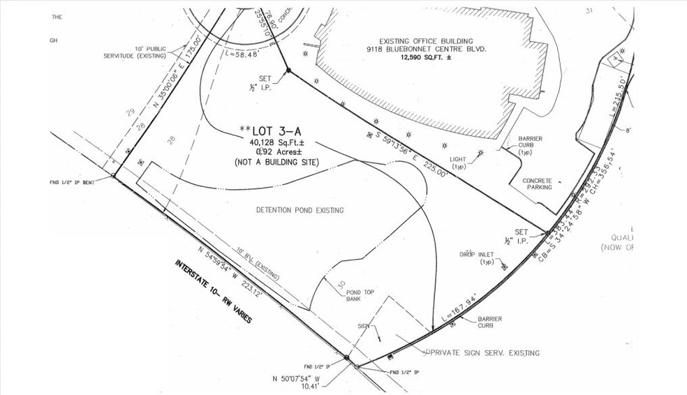 Bluebonnet Centre Blvd & I-10, Baton Rouge, LA for sale - Plat Map - Image 2 of 2