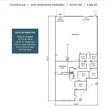 2200 Norcross Pkwy, Norcross, GA for lease Floor Plan- Image 1 of 1