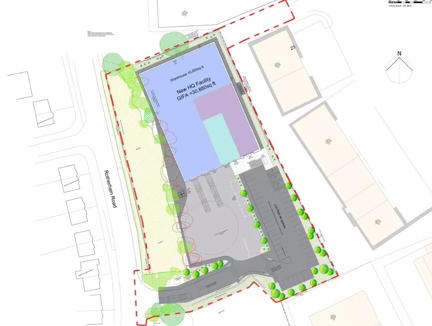 Rotherham Rd, Sheffield for lease Site Plan- Image 1 of 3