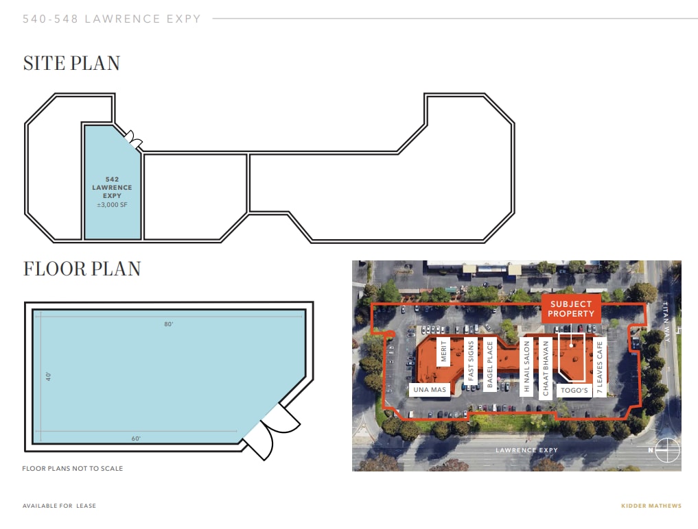 540-548 Lawrence Expy, Sunnyvale, CA for lease Floor Plan- Image 1 of 1