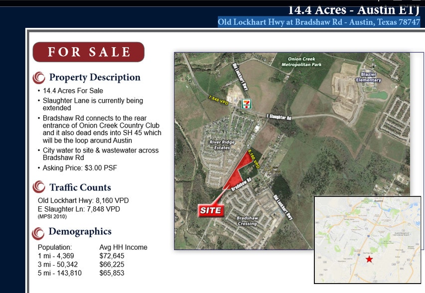 Old Lockhart & Bradshaw Rd, Austin, TX 78747