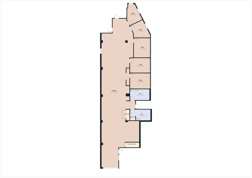 164-166 E Chicago St, Elgin, IL for lease - Floor Plan - Image 2 of 12