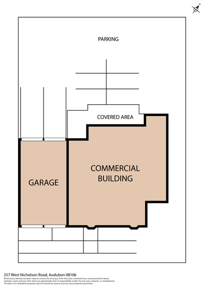 257 W Nicholson Rd, Audubon, NJ for sale - Floor Plan - Image 1 of 3