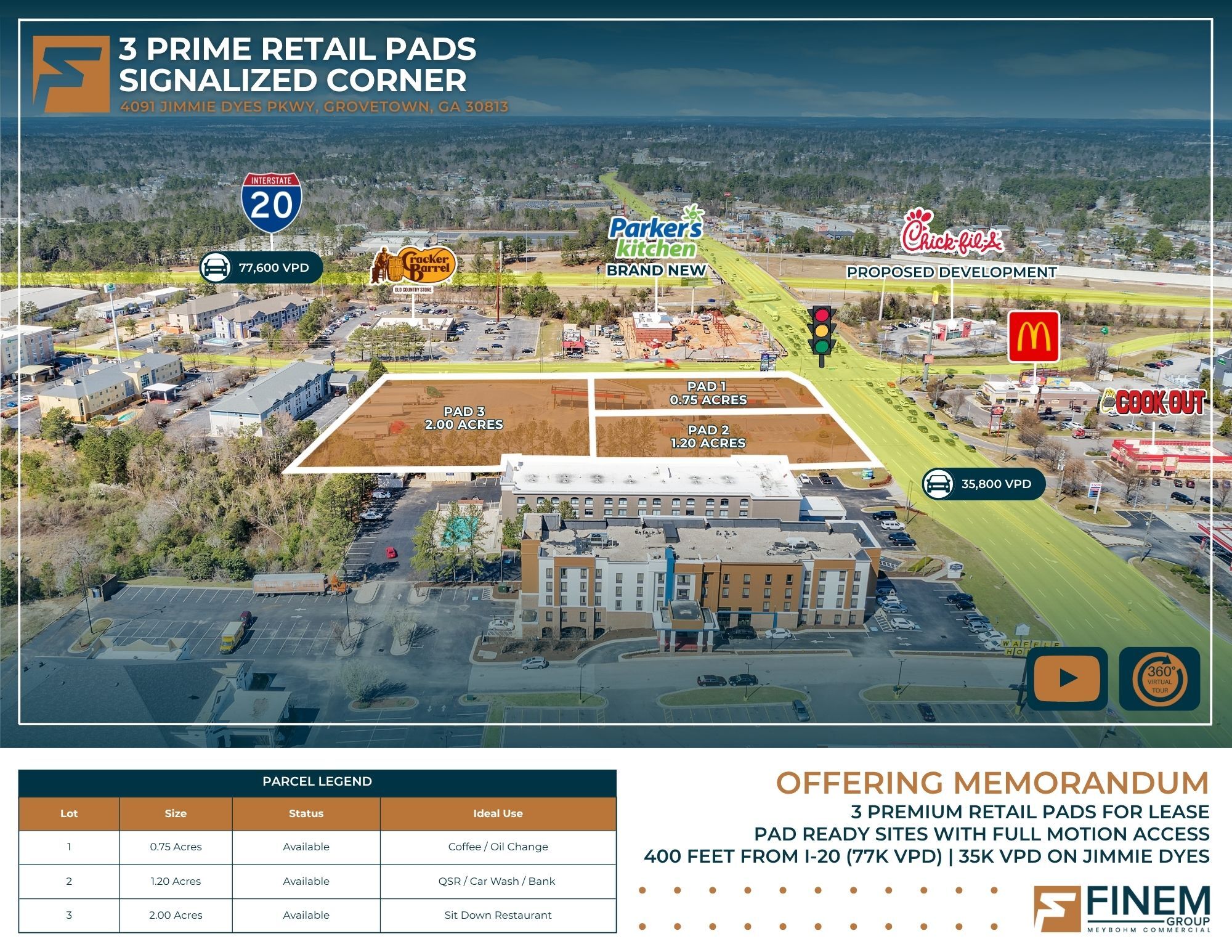 4091 Jimmie Dyess Pkwy, Grovetown, GA for lease Primary Photo- Image 1 of 21