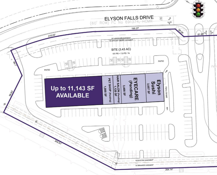 22225 Elyson Falls Dr, Katy, TX for lease - Site Plan - Image 3 of 3