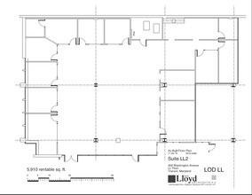 409 Washington Ave, Towson, MD for lease Floor Plan- Image 1 of 3