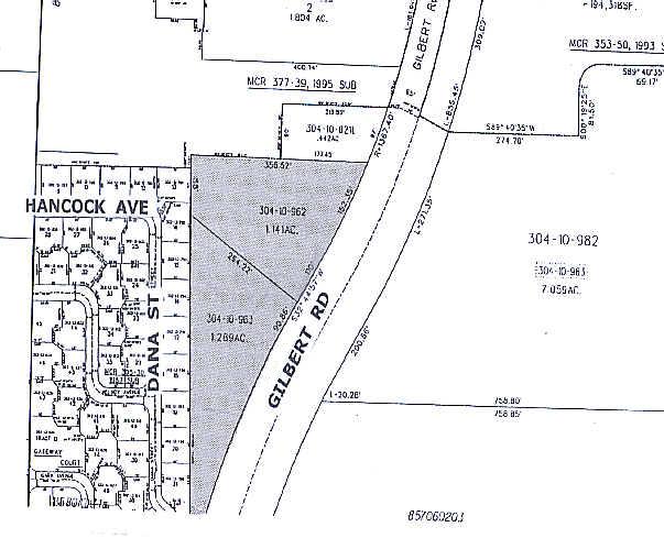 1400 N Gilbert Rd, Gilbert, AZ for lease - Plat Map - Image 2 of 6