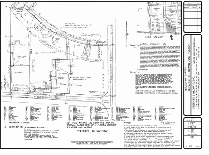 1008 Bell Ave, Fort Pierce, FL for lease - Plat Map - Image 3 of 3