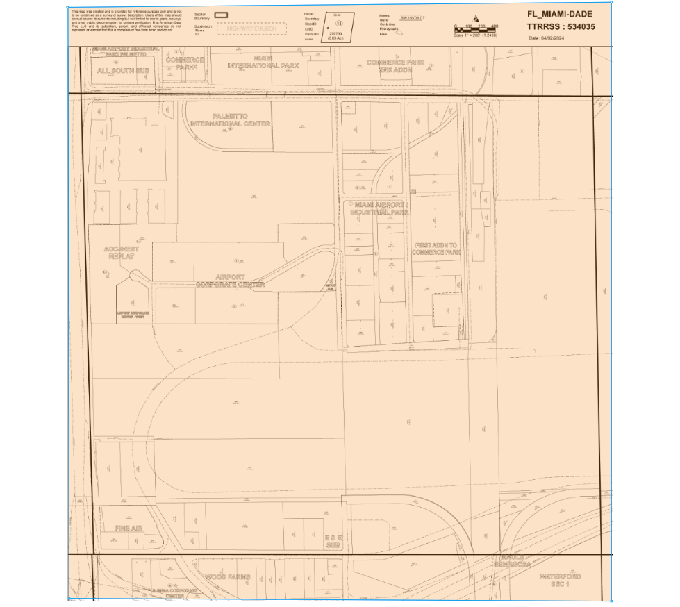 2441-2481 NW 72nd Ave, Miami, FL for lease Plat Map- Image 1 of 1
