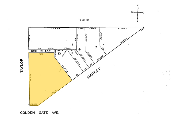 982-998 Market St, San Francisco, CA for lease - Plat Map - Image 2 of 4