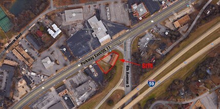 9009 Parkway E, Birmingham, AL - AERIAL  map view