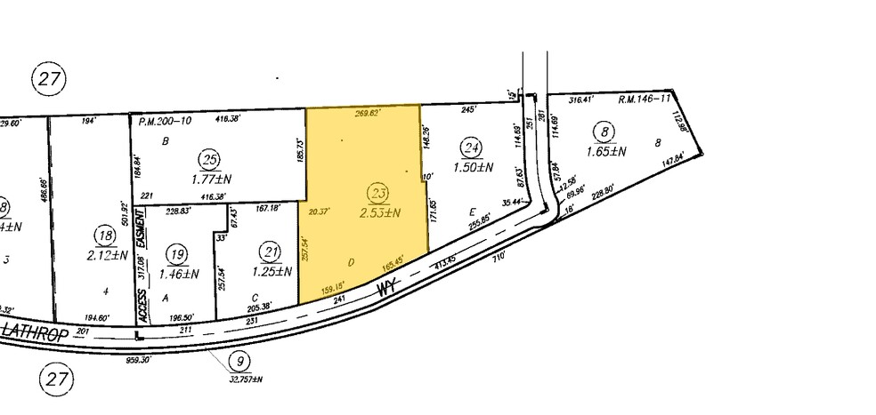 241 Lathrop Way, Sacramento, CA for lease - Plat Map - Image 3 of 7