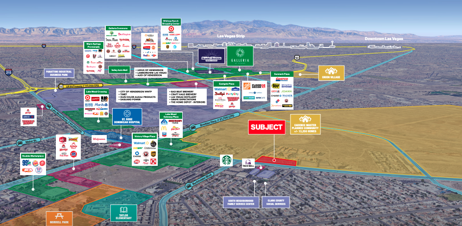 NEC Lake Mead Pkwy. & Burkholder Blvd., Henderson, NV for lease - Aerial - Image 1 of 4