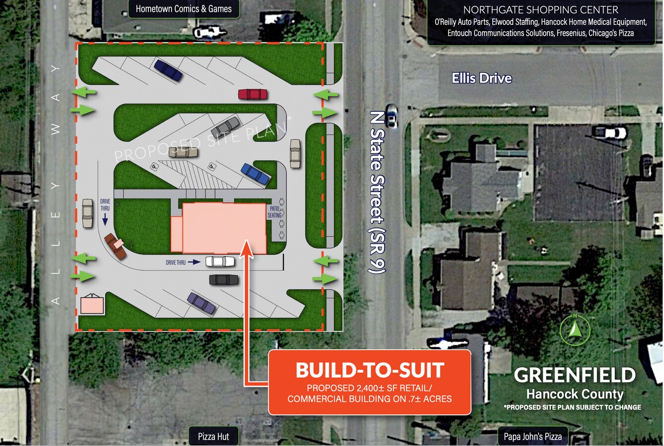 1022 N State St, Greenfield, IN 46140 SWQ of SR 9 & McKenzie Rd