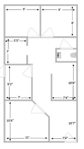 4849 Fort Ave, Lynchburg, VA for lease Floor Plan- Image 1 of 1