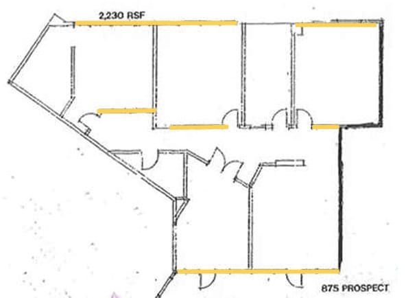 875 Prospect St, La Jolla, CA for lease Floor Plan- Image 1 of 1