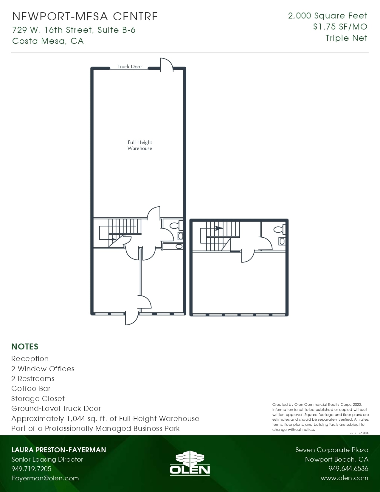 1599 Superior Ave, Costa Mesa, CA for lease Interior Photo- Image 1 of 1