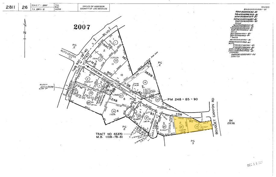 23300 Cinema Dr, Valencia, CA for lease - Plat Map - Image 2 of 18