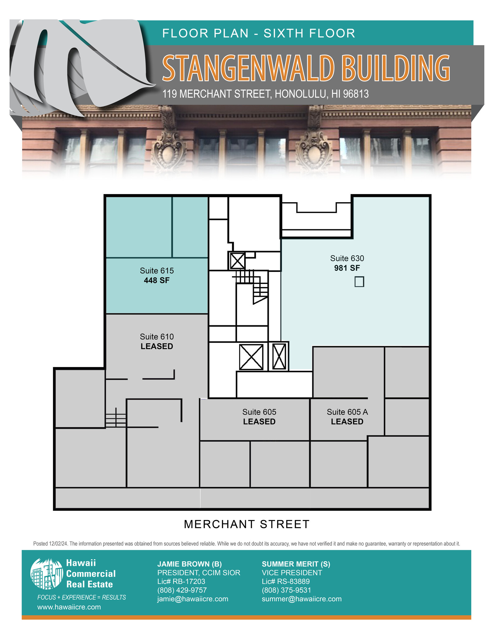 119 Merchant St, Honolulu, HI for lease Floor Plan- Image 1 of 1