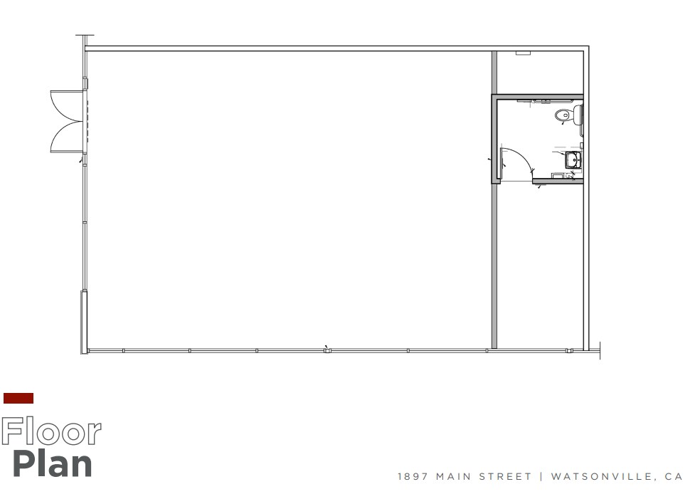 1931 Main St, Watsonville, CA for lease Floor Plan- Image 1 of 2